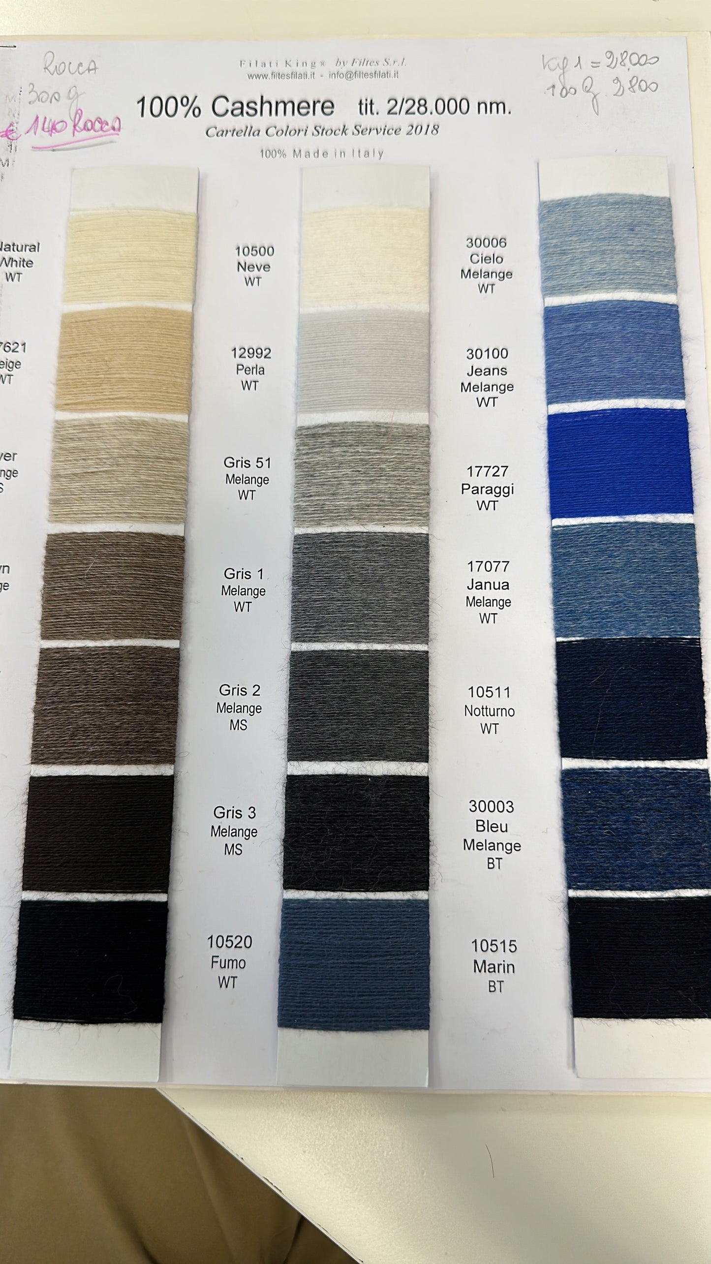 KIT SOUSHUN by RIRIKO - VERSIONE 1 - CASHMERE 100% + KID SILK - PRE- ORDINE