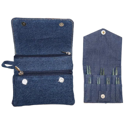 SET MINI AGHI CIRCOLARI INTERCAMBIABILI - INDIGO DENIM - KNIT PRO